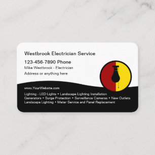 Moderne Visitekaartjes voor Elektrotechnici