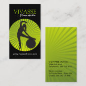 Moderne Visitekaartjes voor fitnessinstructies (Voorkant / Achterkant)