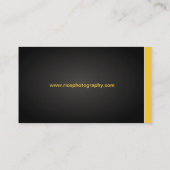 Moderne Visitekaartjes voor fotograaf (Achterkant)