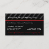 Moderne Visitekaartjes voor fotografie (Achterkant)