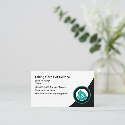 Moderne Visitekaartjes voor kinderopvang (Staand voorkant)