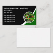 Moderne Visitekaartjes voor landschapsontwerp met  (Voorkant / Achterkant)