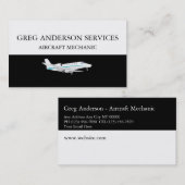 Moderne Visitekaartjes voor mechanische Vliegtuig (Voorkant / Achterkant)