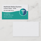 Moderne Visitekaartjes voor medische beroepsbeoefe (Voorkant / Achterkant)