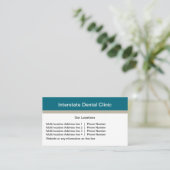 Moderne Visitekaartjes voor meerdere locaties (Staand voorkant)