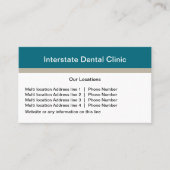 Moderne Visitekaartjes voor meerdere locaties (Voorkant)