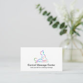 Moderne Visitekaartjes voor minimale massage (Staand voorkant)
