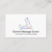 Moderne Visitekaartjes voor minimale massage (Voorkant)