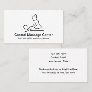 Moderne Visitekaartjes voor minimale massage