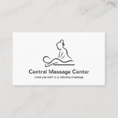 Moderne Visitekaartjes voor minimale massage (Voorkant)