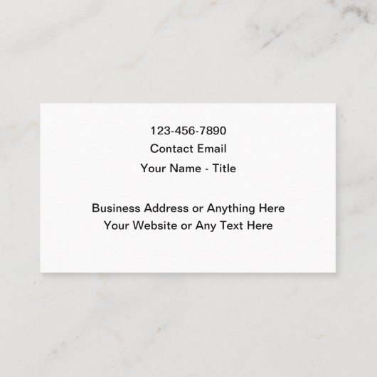 Moderne Visitekaartjes voor minimale massage (Achterkant)