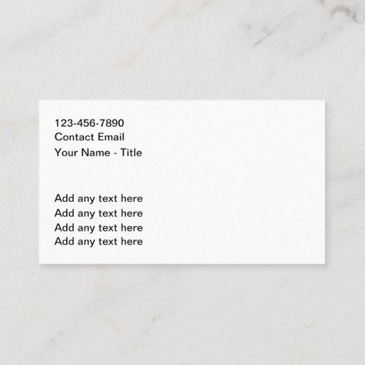 Moderne Visitekaartjes voor nautische diensten (Achterkant)