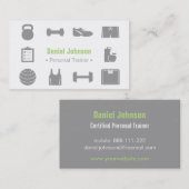 Moderne Visitekaartjes voor persoonlijke training (Voorkant / Achterkant)