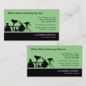 Moderne Visitekaartjes voor reinigingsdiensten (Voorkant / Achterkant)