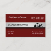 Moderne Visitekaartjes voor reinigingsservice (Voorkant)