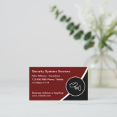 Moderne Visitekaartjes voor veiligheidsbewaking (Staand voorkant)