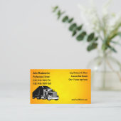 Moderne Visitekaartjes voor Vrachtwagenchauffeurs (Staand voorkant)