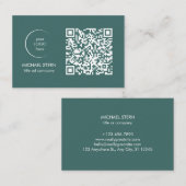Moderne Visitenkarte mit QR-Code Visitekaartje (Voorkant / Achterkant)