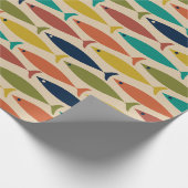 Moderne vispatronen uit de Mideeuw Cadeaupapier (Hoek)