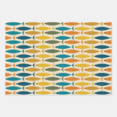 Moderne vispatronen uit de Mideeuw Inpakpapier Vel (Voorkant 3)