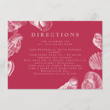 Moderne Viva Magenta Strand Schelp Richtingen