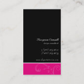 Moderne Vlaamse [zwarte] Visitekaartjes (Achterkant)