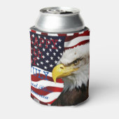 Moderne Vlag van Amerika 4th van juli BBQ Party Blikjeskoeler (Blikje Achterkant)