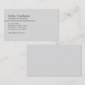 Moderne vlakte visitekaartje (Voorkant / Achterkant)