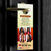 Moderne vlechtsalon vlechtstyliste Haarstylist Deurhanger