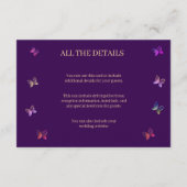 Moderne Vliegende Vlinders Hart Informatiekaartje (Achterkant)