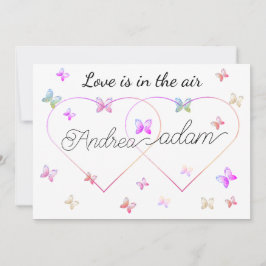 Moderne Vliegende Vlinders Hart Kaart