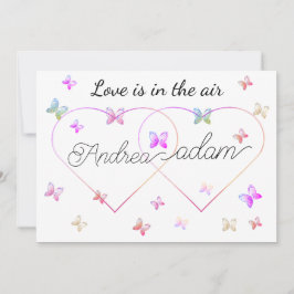 Moderne Vliegende Vlinders Hart Kaart