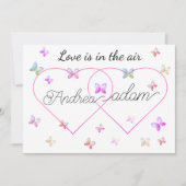 Moderne Vliegende Vlinders Hart Kaart (Voorkant)