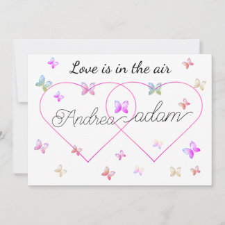 Moderne Vliegende Vlinders Hart Kaart
