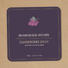 Moderne Vlierbessenjam Label Sticker