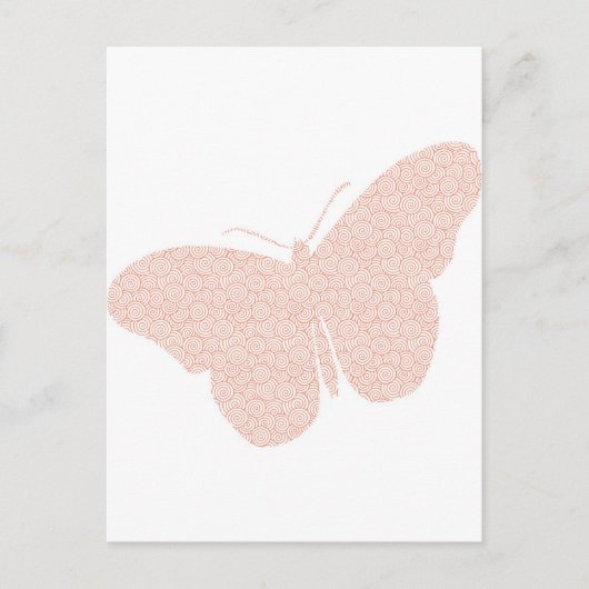 Moderne vlinder briefkaart (Voorkant)