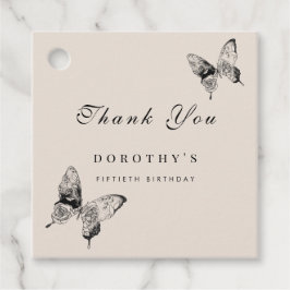 Moderne vlinder ELKE mijlpaal volwassen verjaardag Bedankjes Labels