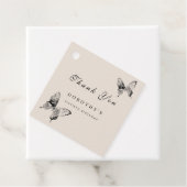 Moderne vlinder ELKE mijlpaal volwassen verjaardag Bedankjes Labels (In situ)