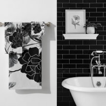 Moderne vlinder Floral Noir