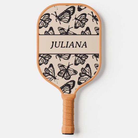 MODERNE VLINDER PICKLEBALL PADDLE (Achterkant)