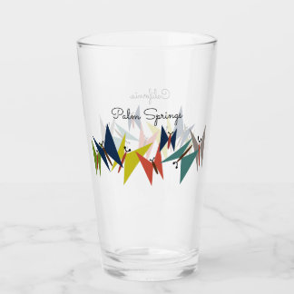 Moderne vlinder uit de middeleeuwen Drink glasdesi Glas