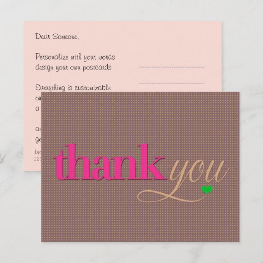 Moderne vlinderkleuren Dank u Briefkaart (Voorkant / Achterkant)