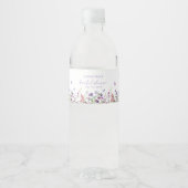 Moderne Vlinders Bruidsdiner Waterfles Etiket (Voorkant)