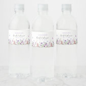 Moderne Vlinders Bruidsdouche Waterfles Etiket (Flessen)
