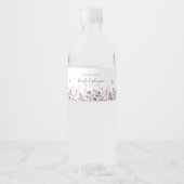 Moderne Vlinders Bruidsdouche Waterfles Etiket (Voorkant)