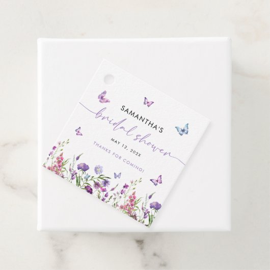 Moderne Vlinders Bruidsfeest Bedankt Bedankjes Labels (In situ)