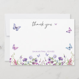 Moderne Vlinders Bruidsfeest Welkomstbord Bedankkaart