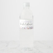 Moderne Vlinders Bruidsfeest Welkomstbord Waterfles Etiket (Voorkant)