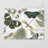 moderne  vlinders en libellen briefkaart (Voorkant)