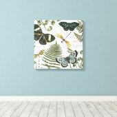 moderne  vlinders en libellen canvas afdruk (Insitu (Houten vloer))